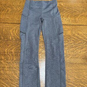 Lululemon Speed Up Crop (21") Heathered Black size 2